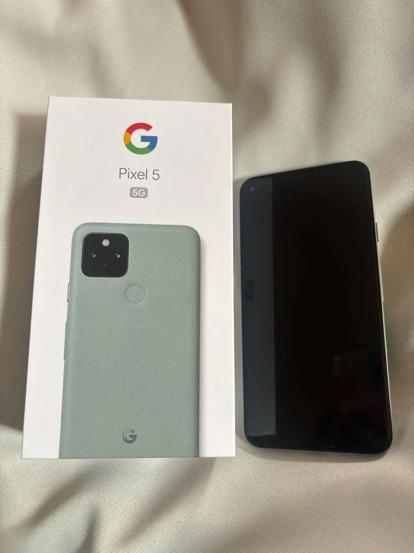 中古美品 Google pixel5 本体のみ ソーダセージ Google Pixel 5//SIMフリー版//美品//ソーダセージグリーン