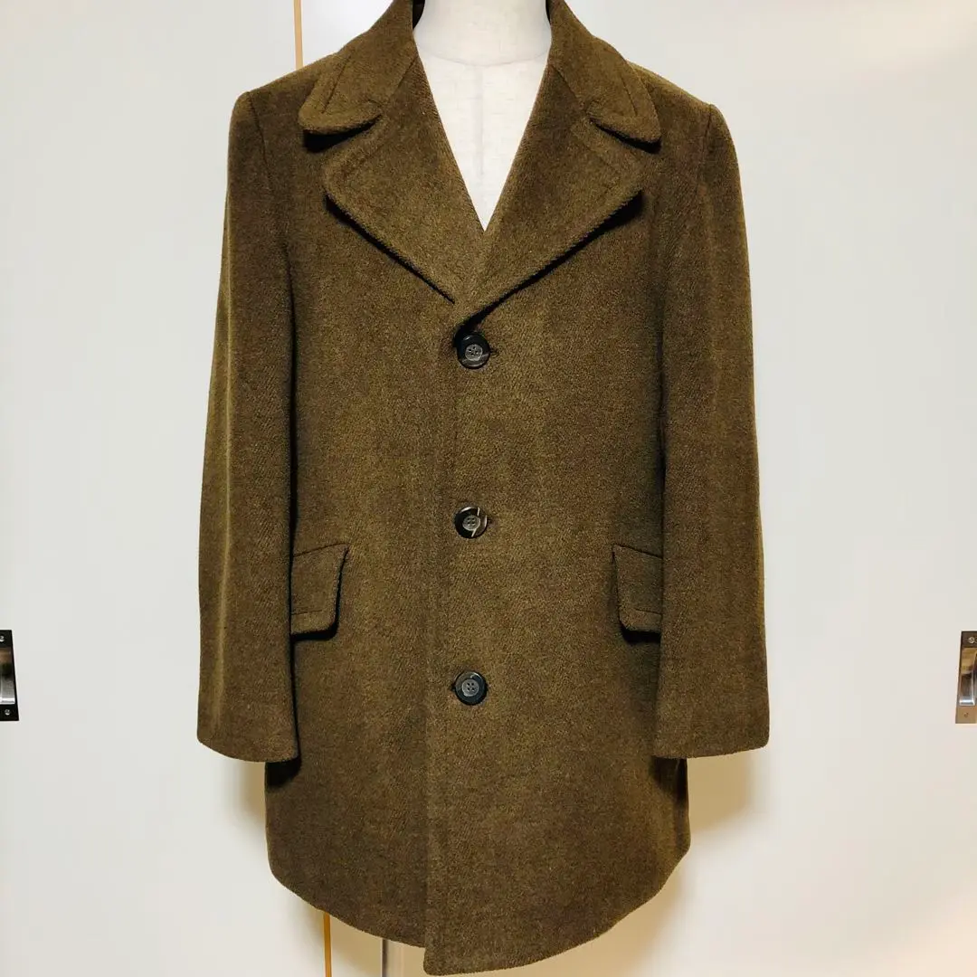 未使用品 インバーティア キャメルダッフルコート MOORBROOKエルメス生地 90's Old Vintage INVERTERE Duffle Coat Moorbrook