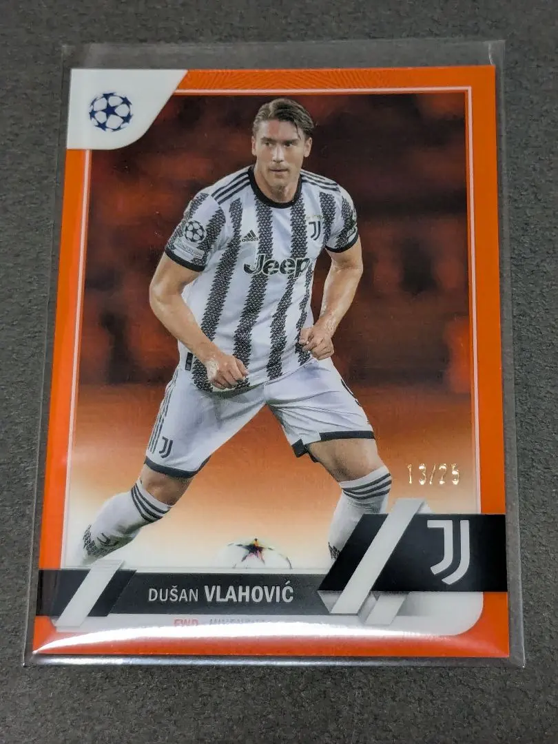 Thumbnail of Topps Japan Edition Juventus Dusan Vlahovic /25 (Serial Numbered)