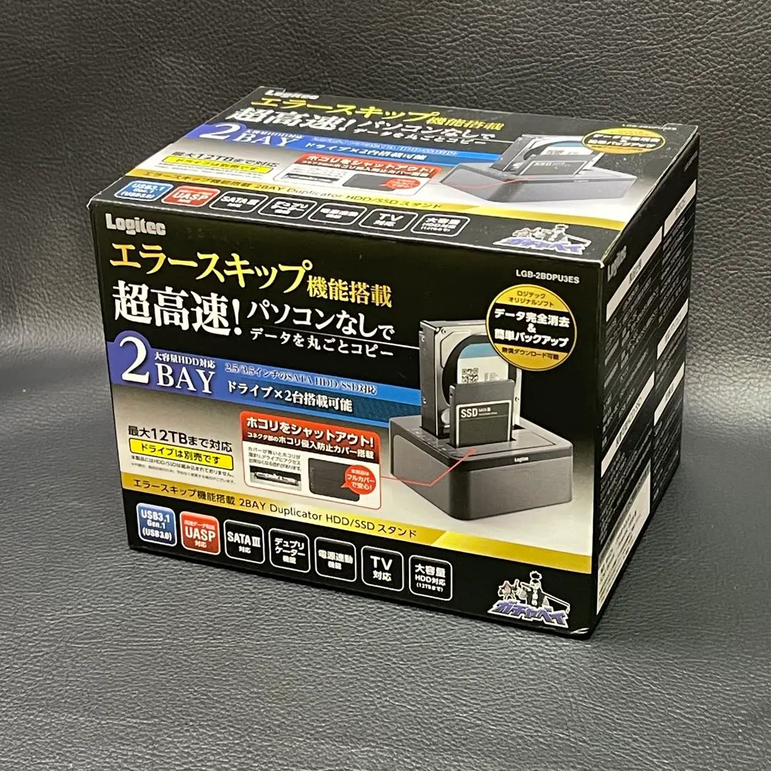 【新品2個⭐︎1個売可】ロジテック2BayデュプリケーターLGB-2BDPU3ES Amazon | ロジテック HDDスタンド 2ベイ デュプリケーター HDD
