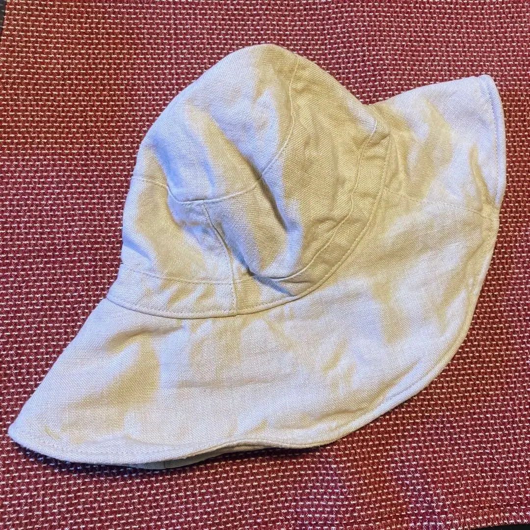 Thumbnail of Beige Flap Hat Denim Fabric