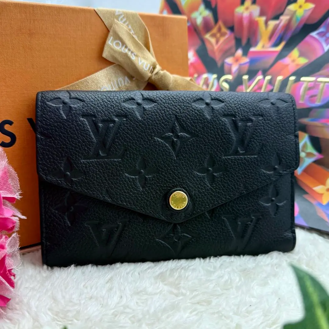 【極美品】ルイヴィトン　ポルトフォイユキュリーズコンパクト　アンプラント 極美品】ルイヴィトン LOUIS VUITTON アンプラント