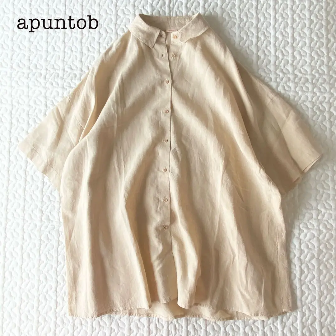 apuntob⭐︎アプントビー⭐︎イタリア製⭐︎ワイドシャツ⭐︎手洗い可 2025年最新】apuntob シャツ・ブラウスの人気アイテム - メルカリ
