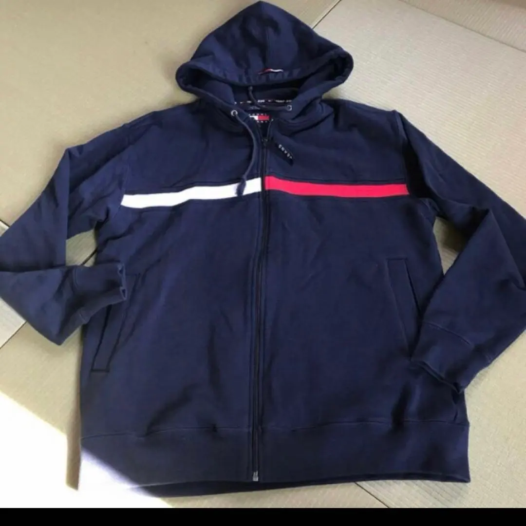 美品！Tommy Jeans☆超人氣！Logo 連帽衫 大尺碼L? 的縮圖