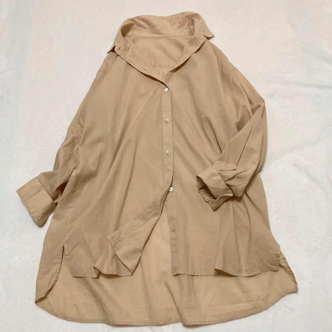 Thumbnail of Noble Cotton Lawn Shirt, Beige, Long Sleeve
