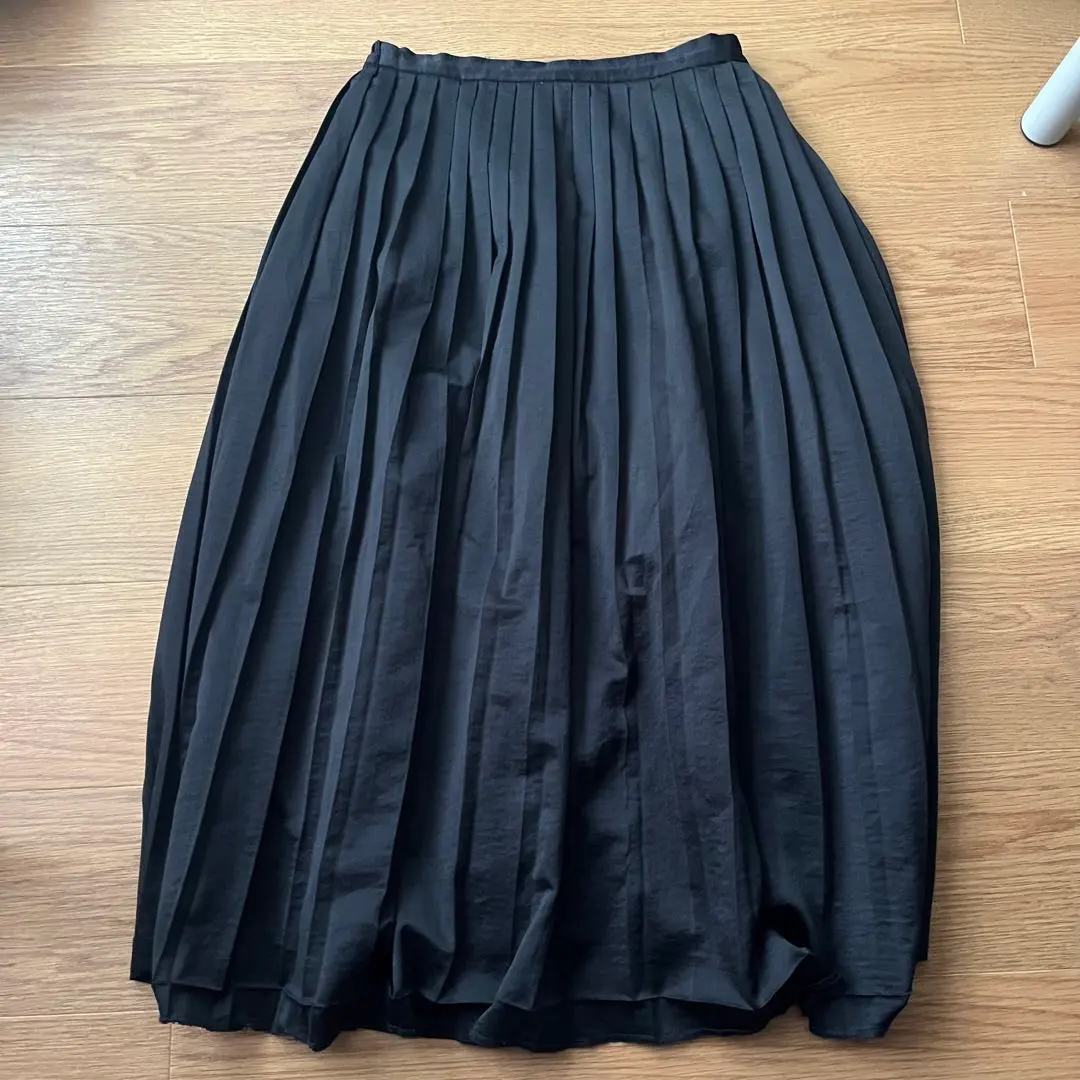 Thumbnail of Black Pleated Skirt F size Long skirt Skirt Office