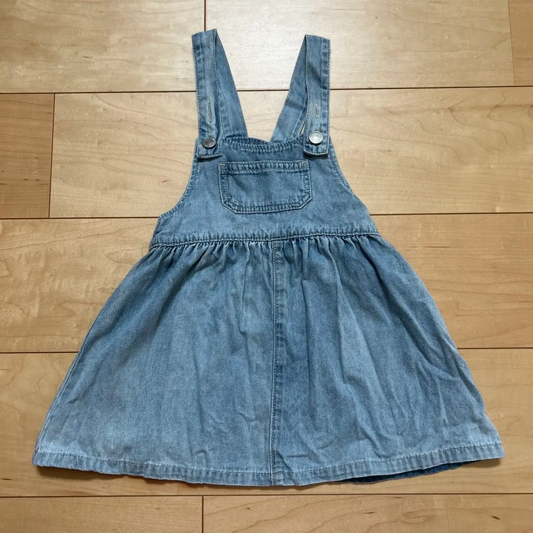 Thumbnail of Denim jumper skirt, size 90