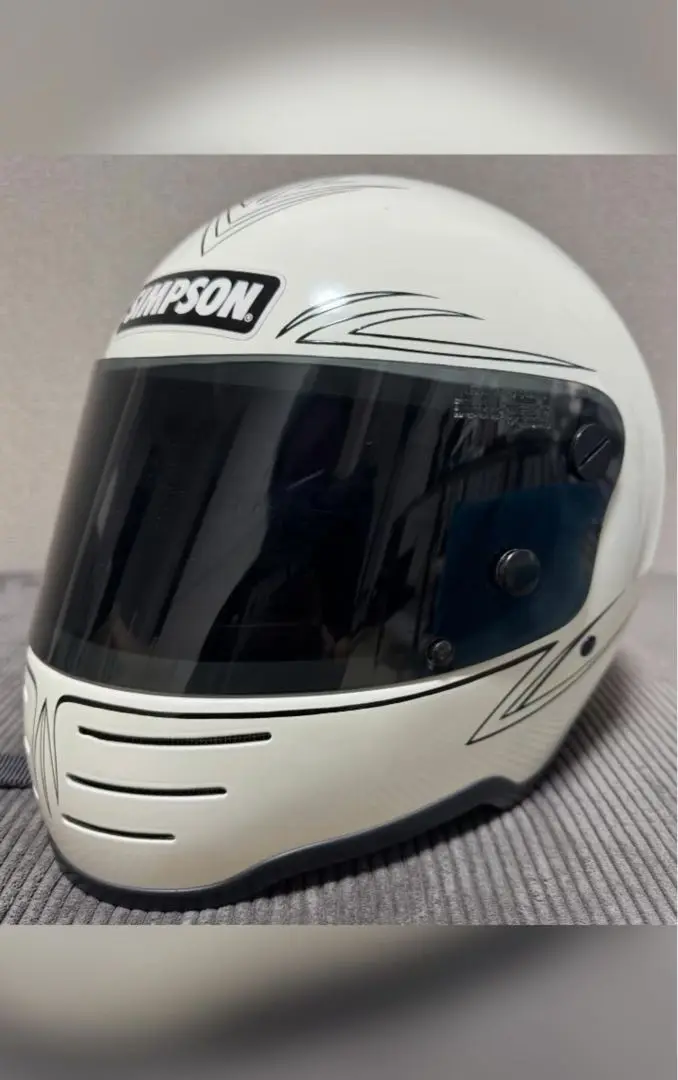 純正シールド付 SIMPSON M62 SILVER 55cm | SPEED ADDICT