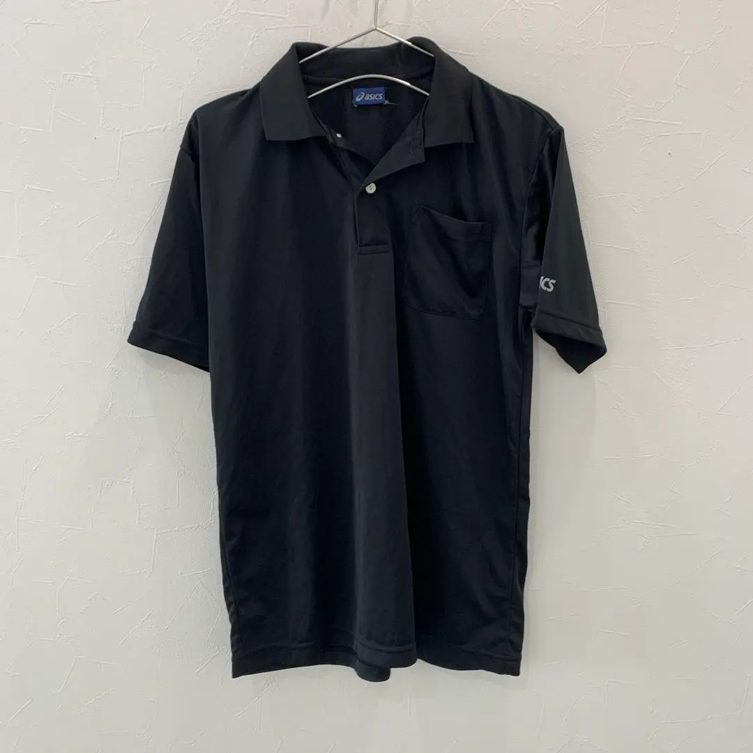 Thumbnail of J159 Asics Black Short Sleeve Polo Shirt Men's M