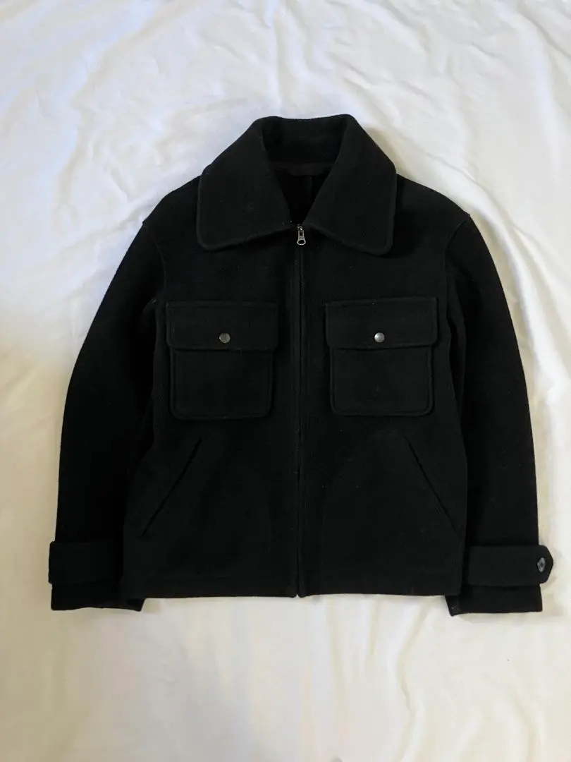 Thumbnail of UNIQLO full zip coat jacket Black