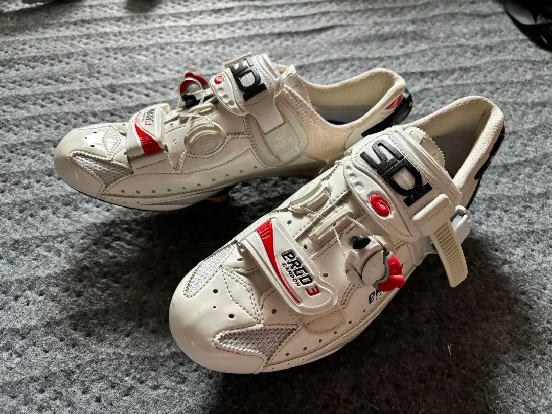シディ SIDI エルゴ ERGO3カーボン　白 EU41 スピードプレイ専用 シディ SIDI エルゴ ERGO3カーボン 白 EU41 スピードプレイ専用