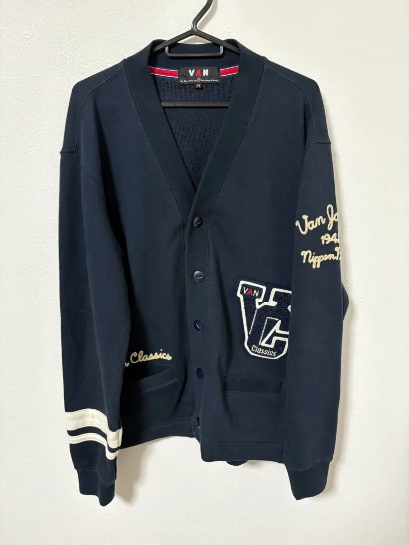 VAN レタードカーディガン VANJAC 美品 ONLINE STORE LIMITED】<br>レタードカーディガン - VAN STORE