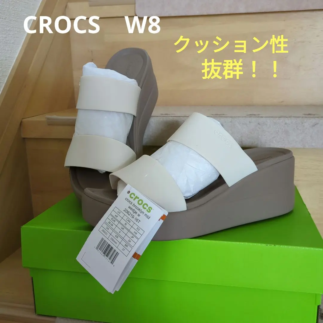 crocs（クロックス）の「クロックス crocs クロックス ブルックリン ミッド ウェッジ ウィメンcrocs brooklyn mid wedge  w（サンダル）」 - WEAR