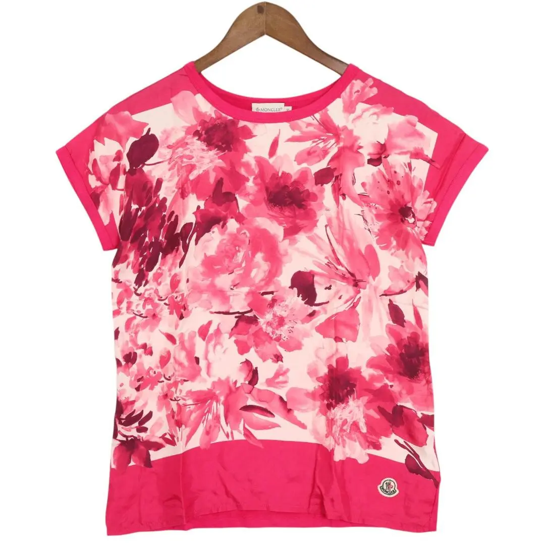 Moncler モンクレール　花柄プリントのかわいいストレッチTシャツ 楽天市場】モンクレール MONCLER レディース トップス Tシャツ