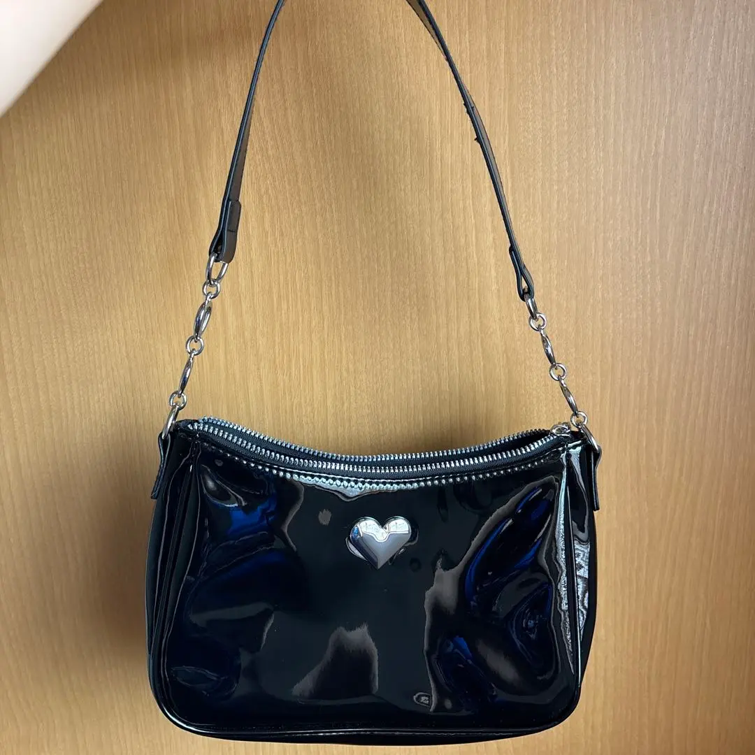 Thumbnail of Black Leather Shoulder Bag H&M