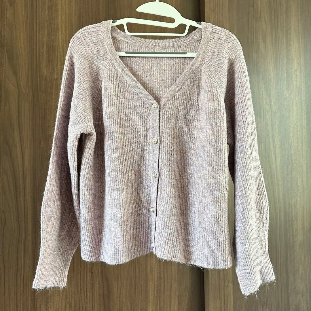 Thumbnail of soup light purple pink V-neck cardigan