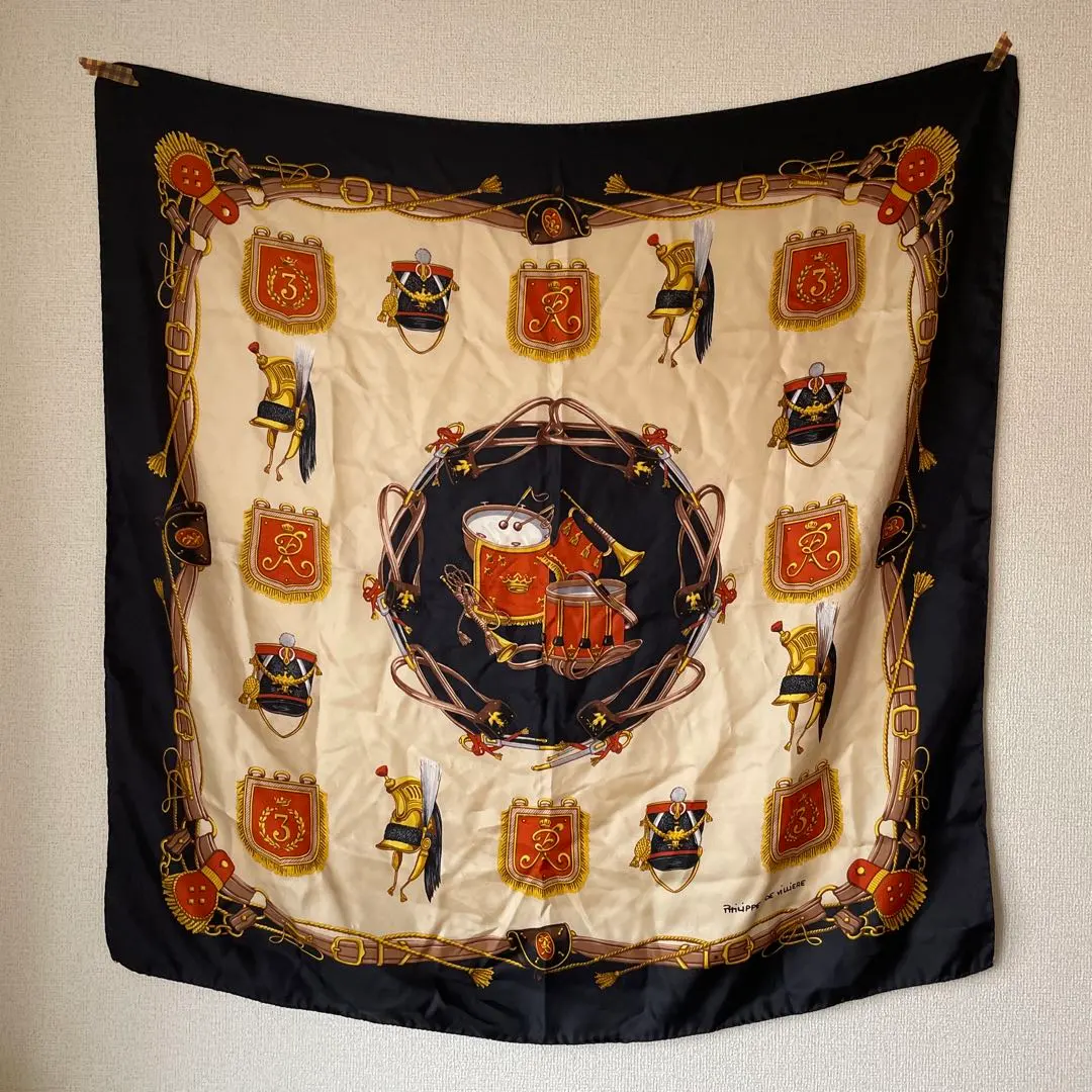 Thumbnail of Vintage scarf, vintage scarf, large square