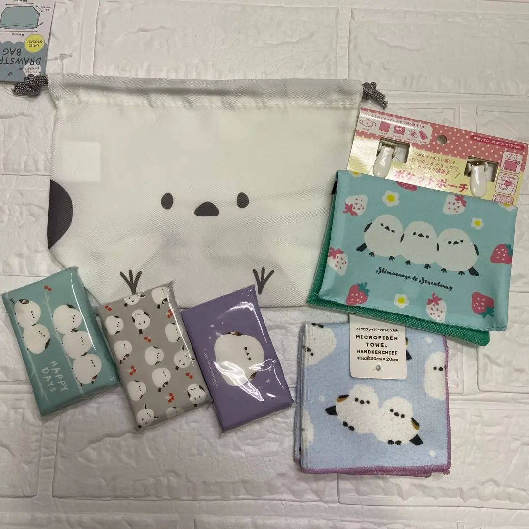 Thumbnail of Shima Enaga Pocket Pouch / Hand Towel / Tissue Paper Set of 3