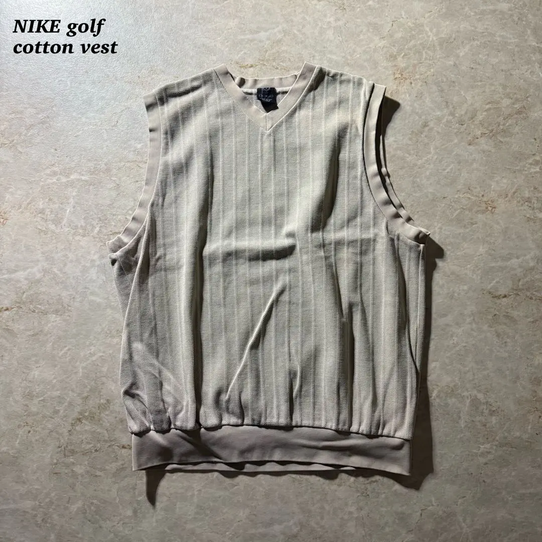 古着 nike golf ナイキ アーガイル柄 ニットベスト NIKE(ナイキ) / GOLF/アーガイルニットベスト(厚手)/L/--/GRY