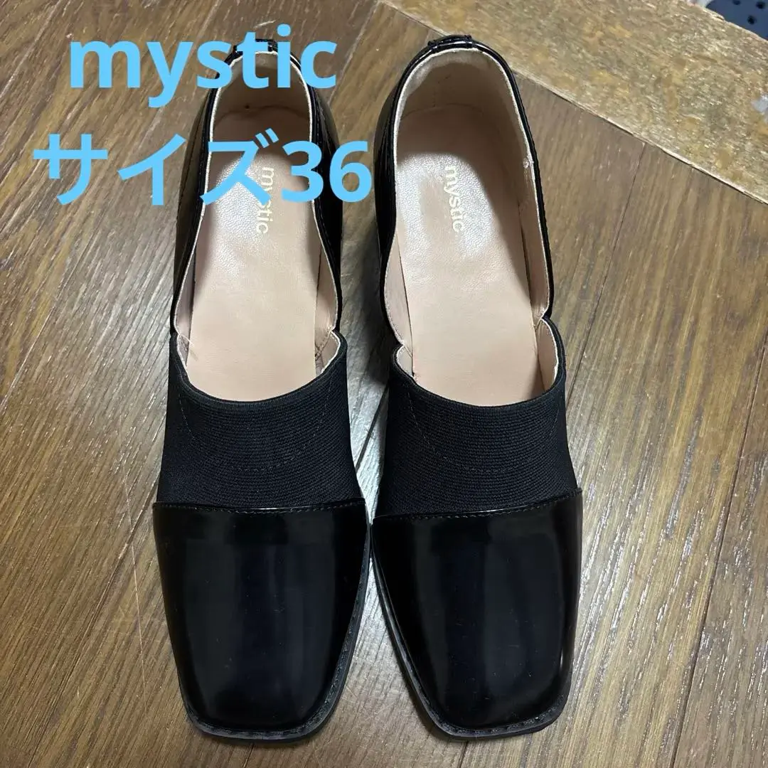 未使用】25㎝ mystic エナメルレザーローファー