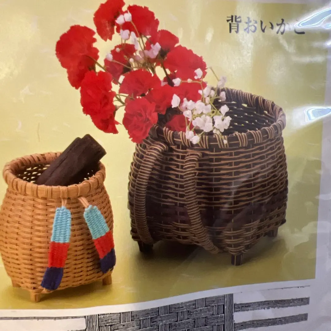 昭和初期~中期に使用したリュックサック代わりの籐製円筒形