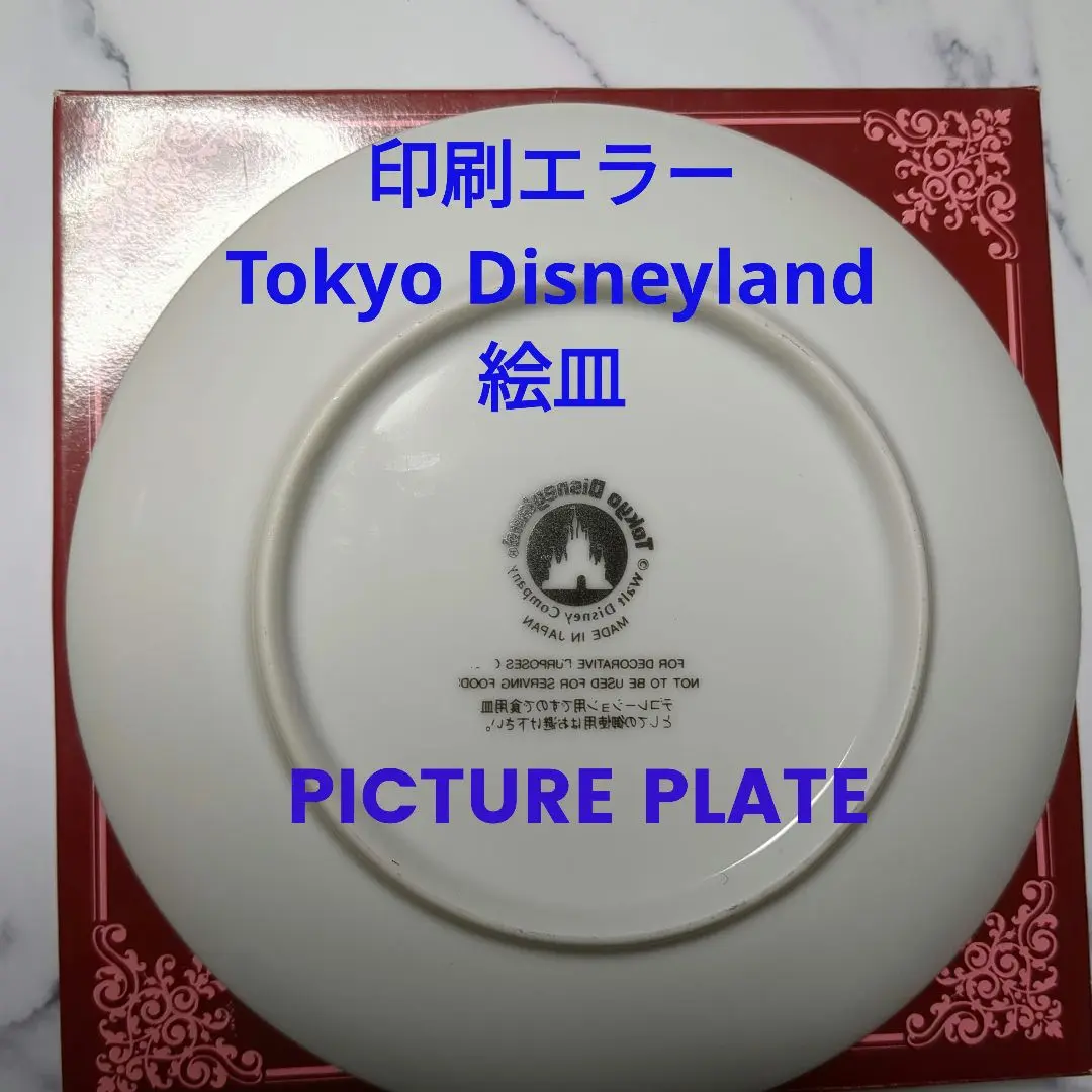 未使用　東京ディズニーランド ミッキーマウス プレート 絵皿　2001 レア 未使用 東京ディズニーランド ミッキーマウス プレート 絵皿