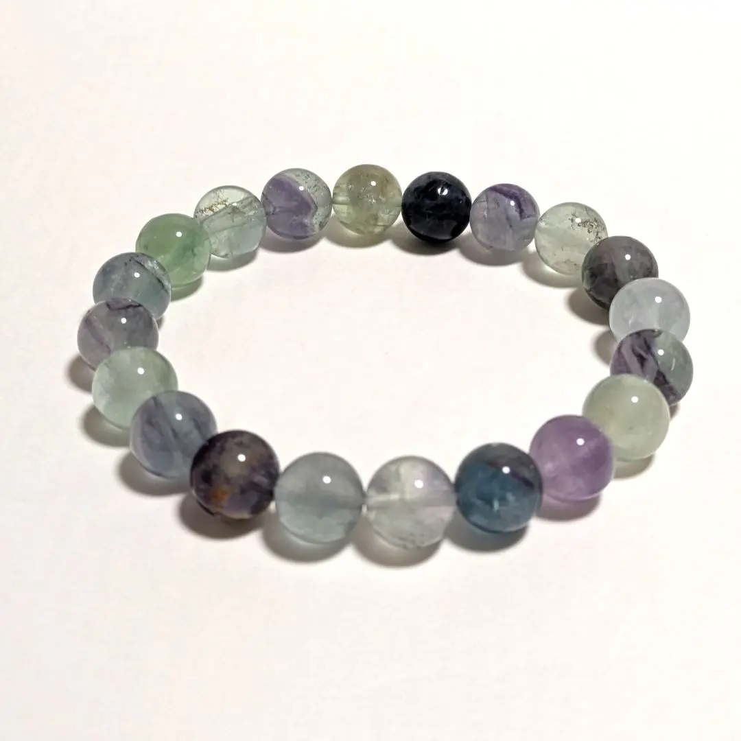 Thumbnail of Fluorite bracelet, 10mm, natural stone