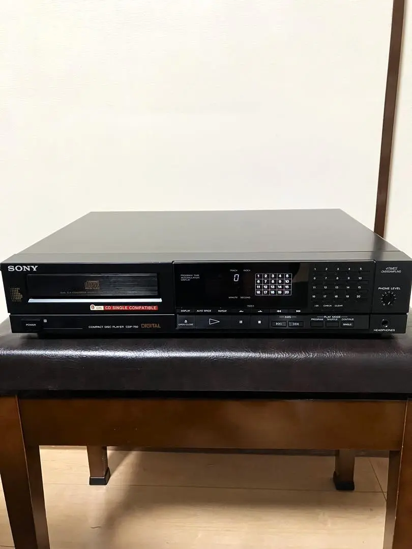 【完動品】音響機器 CDデッキ CDプレーヤー SONY CDP-750ソニー Sony CDP-750 CD Player Digital Display Compact Disc Audio