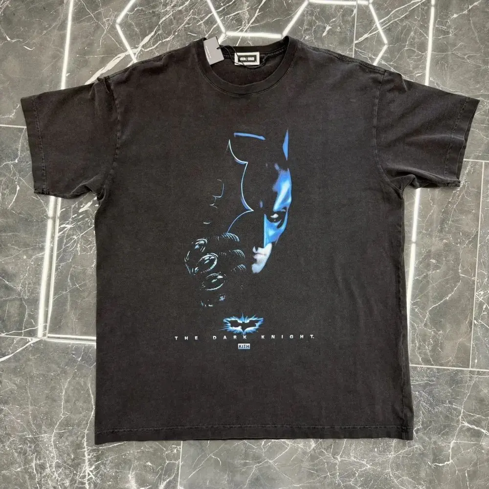 【未開封新品】KITH BATMAN DARKKNIGHT TEASER TEE Kith x Batman Dark Knight Cw Vintage Tee Black Men's - FW24 - US