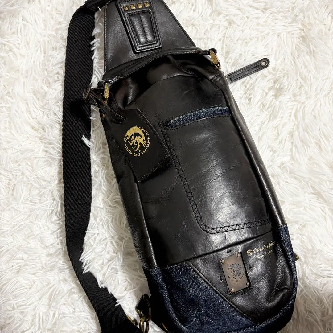 ✨専用出品✨マスターピース×ディーゼル ボディバッグ 日本限定 デニム×レザー ディーゼル×マスターピース、日本限定コラボバッグ第2弾