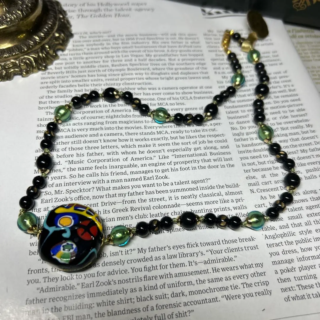 Thumbnail of Italian Venetian glass necklace 507