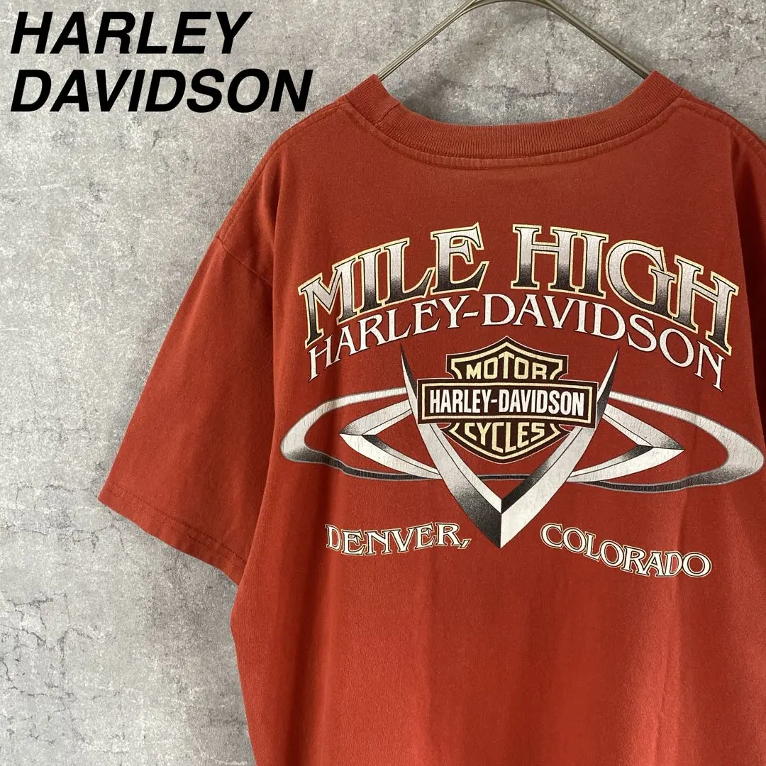 Thumbnail of USA made HARLEY DAVIDSON t-shirt short sleeve red men's M size