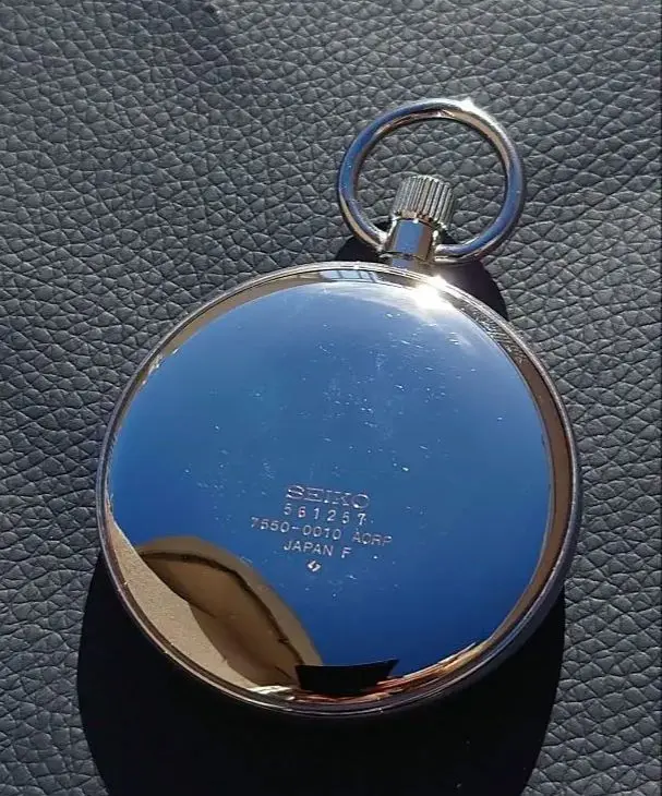 鉄道部品　JR東海　懐中時計　セイコー　７Ｃ１１　クォーツ　中古品 良好◇SEIKO セイコー 鉄道時計 懐中時計 クオーツ◇7C11-0010
