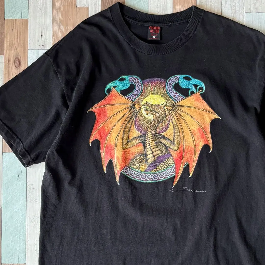 Thumbnail of 90s FASHION VICTIM Vintage Art Print T-shirt XL