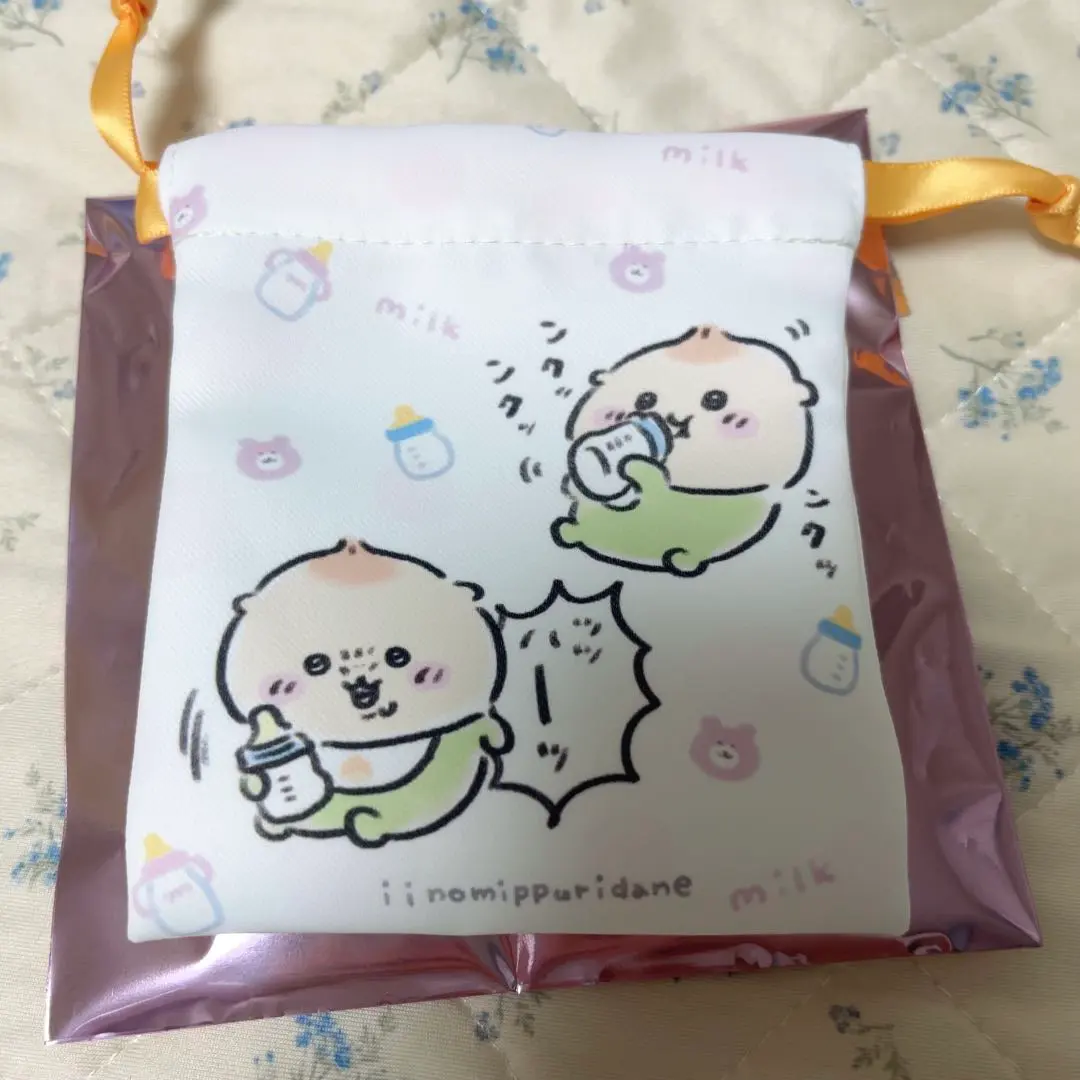 Thumbnail of Chikawa Baby Kurimanju Shisa Trading Mini Drawstring Bag