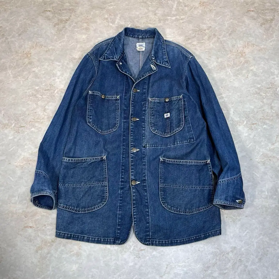 Lee 0412 デニム カバーオール Lee - Leeカバーオールデニムジャケット0412 お値下げしましたの