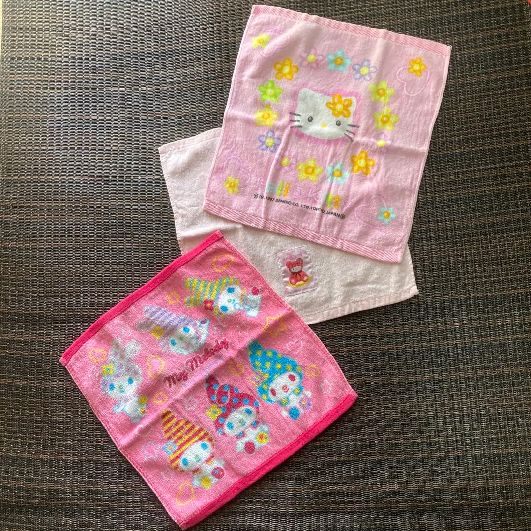 Thumbnail of Sanrio My Melody Hello Kitty Hand Towels 3-Piece Set Pink Bundle