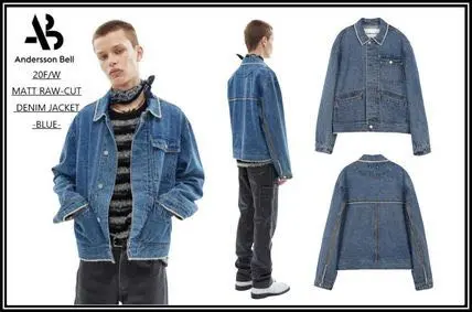 ANDERSSON BELL パッチワークデニムジャケット ブルー ANDERSSON BELL - 【21AW】パッチワークプリント デニム