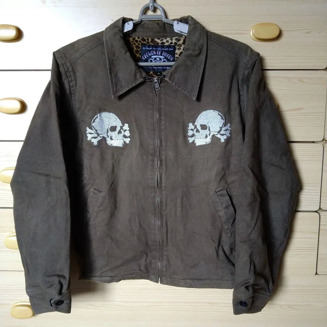 Thumbnail of CROWDS OF HOODS Skull Embroidery Jumper S