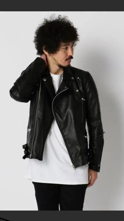 00s L.H.P 変形 leather jacket レザー EKAM似 EKAM Early 00s Multi-pockets Asymmetrical Sheepskin Leather