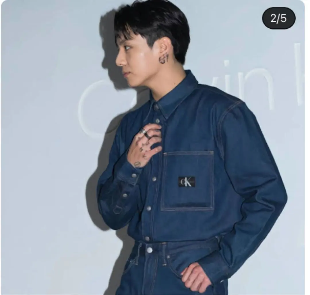 ジョングク着用   デニムジャケット 2025年最新】calvin klein デニムジャケット ジョングクの人気アイテム