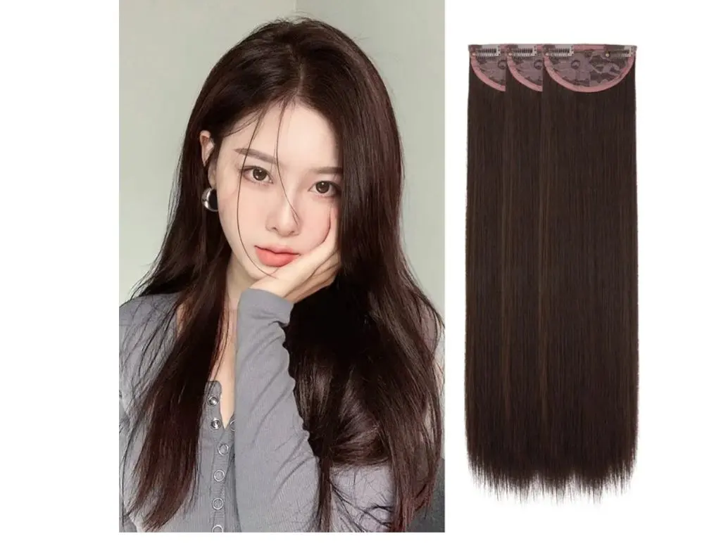 Thumbnail of [SARLA] Extension Hairpiece, Collarbone Wig, Straight, Long (Set of 3)