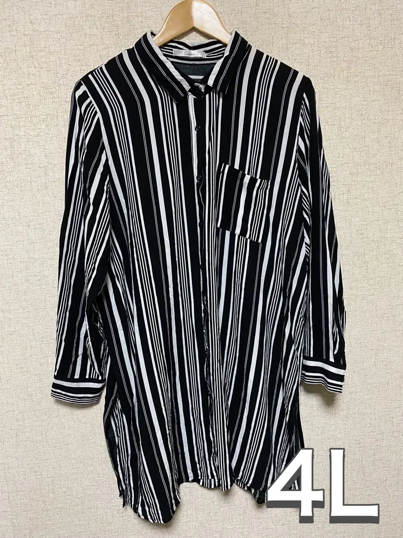 Thumbnail of Plus Size Women's 4L Striped Shirt