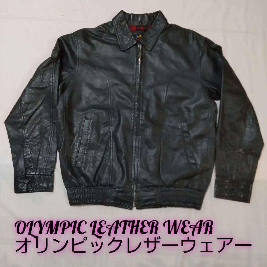 Vintage レザージャケット Olympic Leather Wear 短丈 Vintage レザージャケット Olympic Leather Wear 短丈