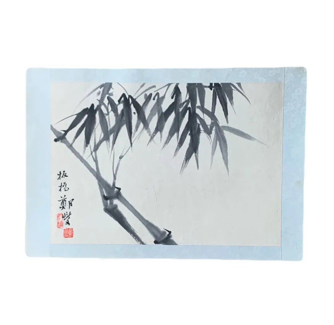 【真作】掛軸　正村竹亭　墨竹清風　気品漂う水墨画　静寂の竹林　節気凛然　Q52 掛軸 掛け軸 墨竹（真作】掛軸 正村竹亭 墨竹清風 気品漂う