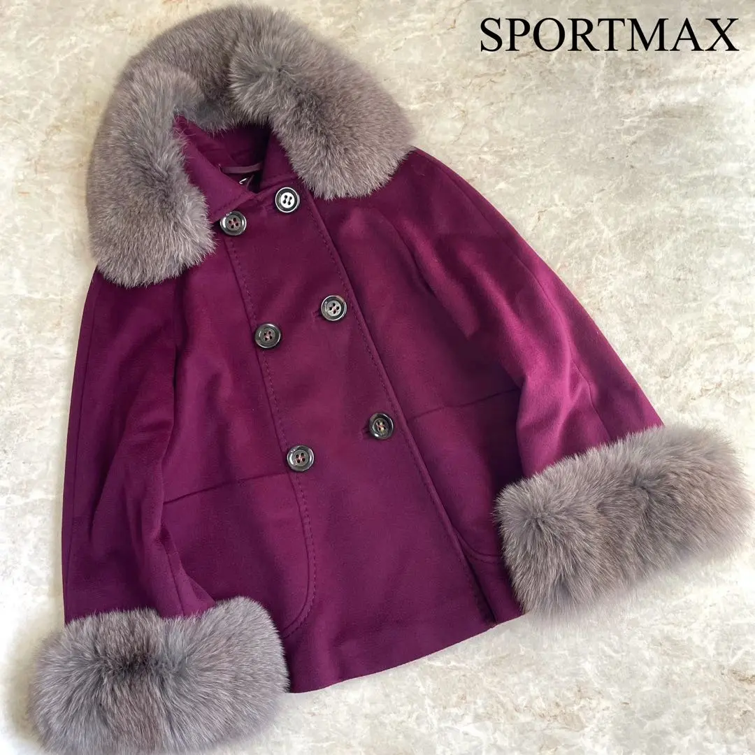 スポーツマックス sportmax オーバーサイズ ファー コート 2025年最新】スポーツマックス レディース 毛皮・ファーコートの