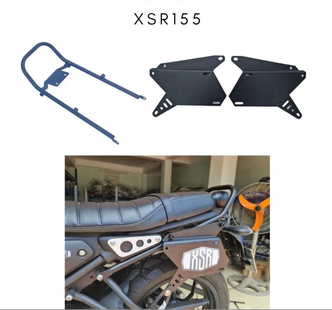 新品　ヤマハ　XSR155　タンデムバーキャリア付き&サイドガード付き　セット 新品 ヤマハ XSR155 タンデムバーキャリア付き&サイドガード付き