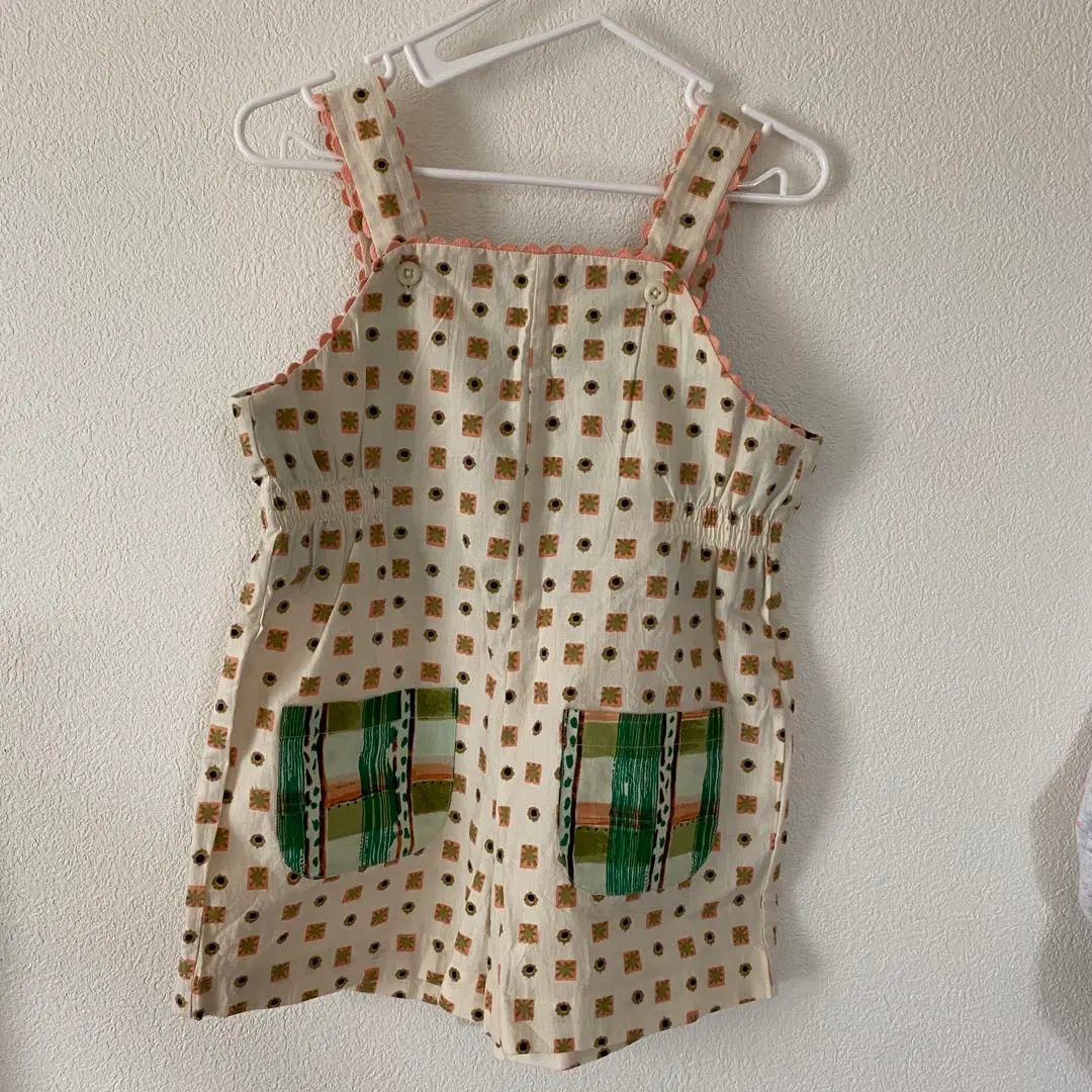 misha&puff オーバオール Misha&Puff】Baby Snap Overall (Kelp Bunny Meado