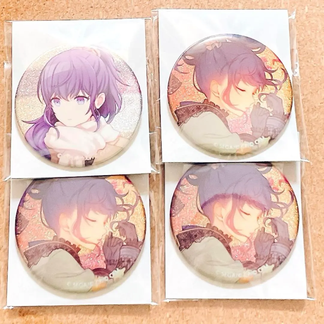 Thumbnail of Project Sekai Glitter Can Badge Asahina Mafuyu 4-piece set 37C 38C Glitter Can