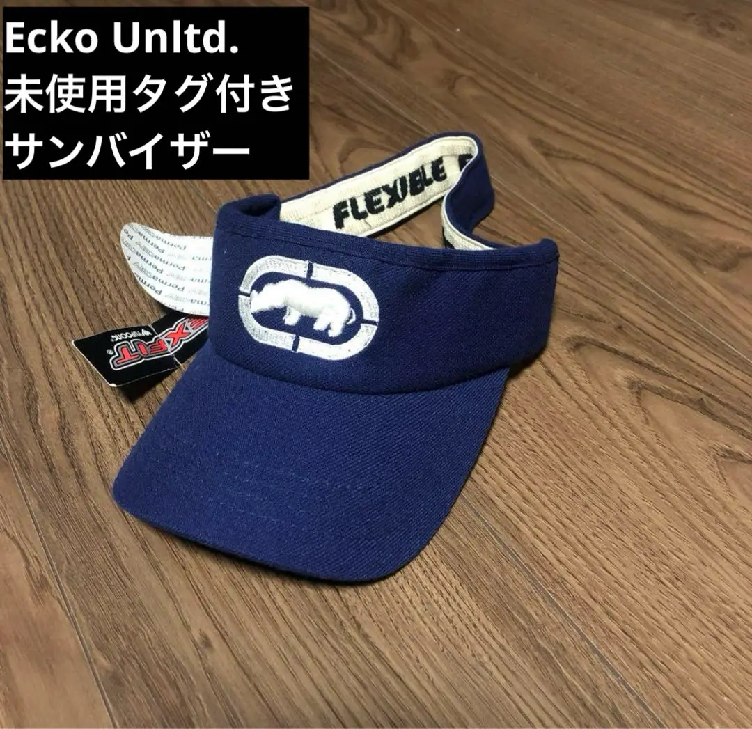 送料込み！激レア！Eckoエコー新品未使用 サンバイザー bboy y2k B系 ecko unltd サンバイザー flex fit bboy - メルカリ